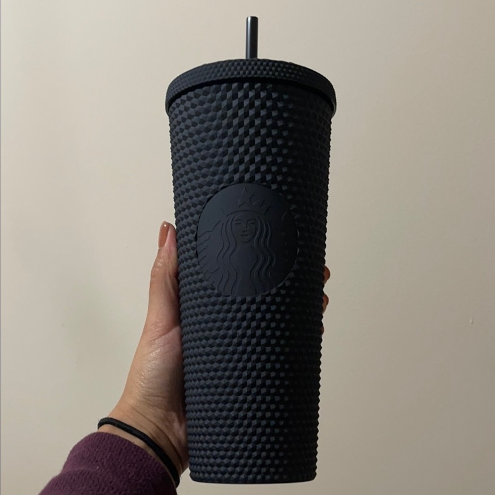 Black Matte Studded Tumbler